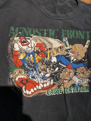 Cause For Alarm Agnostic Front Unisex T-Shirt Cotton Full Size SB103