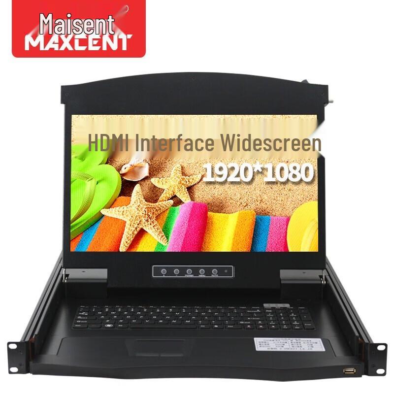 MAXCENT 17.3-inch 8-Port Rackmount KVM Console