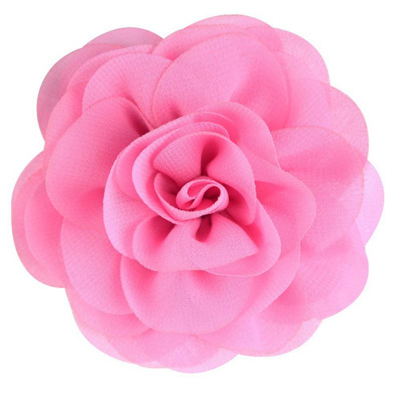 8cm Handmade Pearl Chiffon Rose Flower for Shoes, Hats, Clothing, and Headwear Accessories