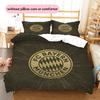 Set Copripiumino Trapuntato con Motivo FC Bayern Monaco Decorazione Casa Regalo (1 * copripiumino + 2 * federe senza imbottitura)