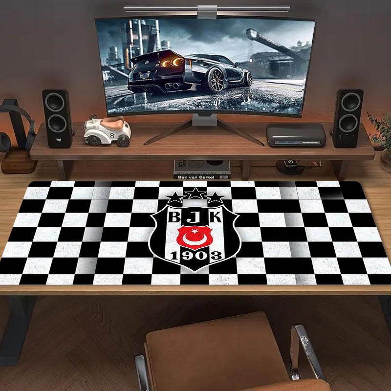 Besiktas Gymnastics Club Large Size Mouse Pad Large Gaming Table Cushion Non-slip Laptop Tablet Big Mousepad XXL Mat Mini PC Playmat With Lock Edge