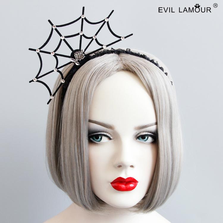 

Ободок-паутина со стразами для выпускного, праздника, Хэллоуина, Рождества - Женский FG-82