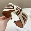 Chic Hair Hoop French Style Striped Headband Fashion Knotted Headband  Daily Wear