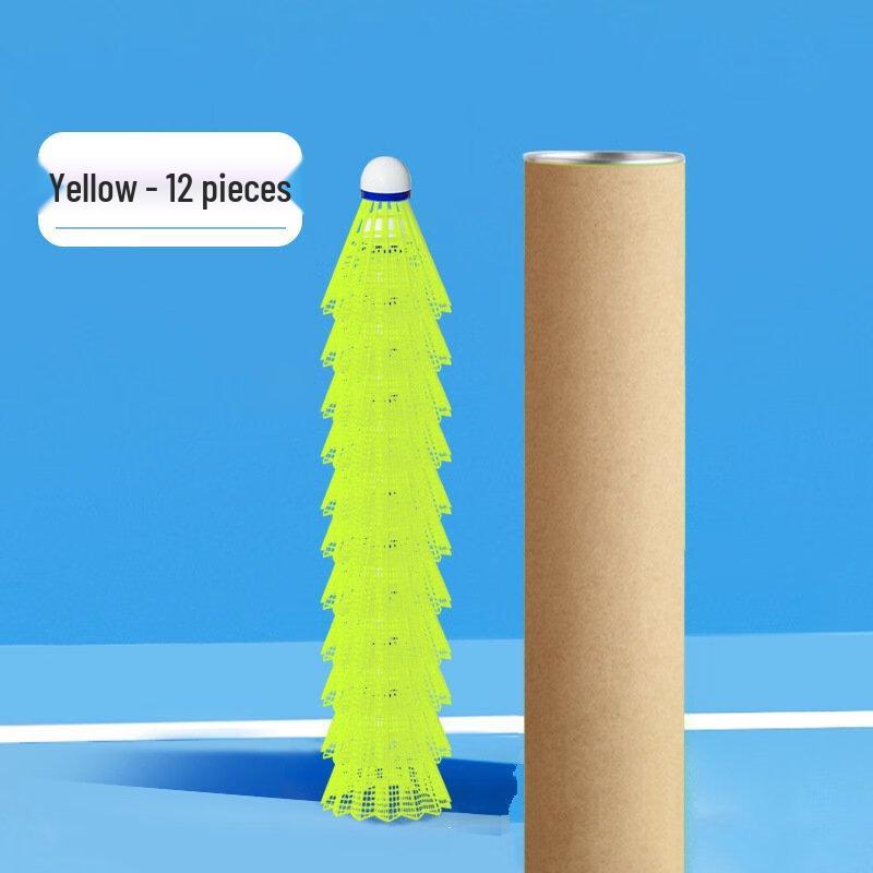 SHXI Kids  Nylon Training Badminton Shuttlecocks (12-Pack)