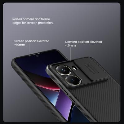 Nillkin for Xiaomi Poco X7 Pro 5G Case CamShield Pro Camera Slide Cover Protection Soft Frame Hard PC Privacy Back Cover