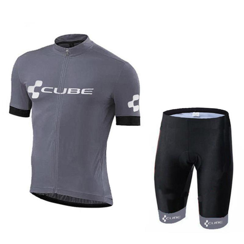 Team Club Short Sleeve Cycling Suit Roller Skating Suit Road Cycling Equipment CUBE