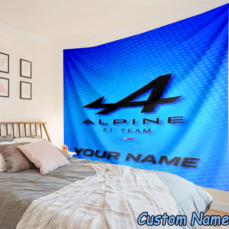 Custom Name Al-pine Tapestry Accessories for Bedroom,Livingroom, dormitory Room Wall Hanging Decor, Fan Birthday Gifts