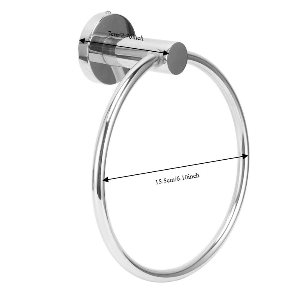 Stainless Steel Towel Ring Rustproof Towel Rack Modern Hand Towel Ring  Space Saving