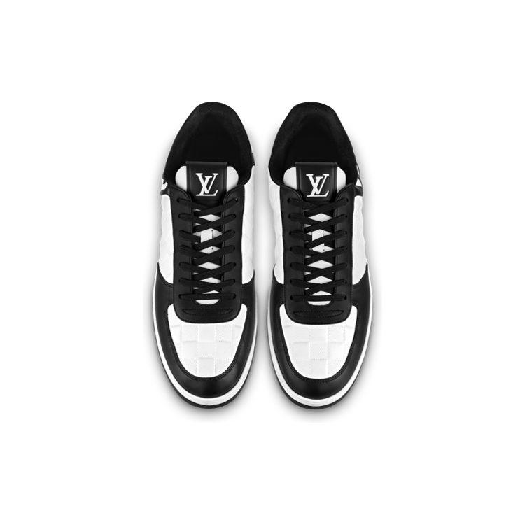 Louis Vuitton Rivoli Sneakers 'White Plaid With Black Side Logo' 1ABFDZ