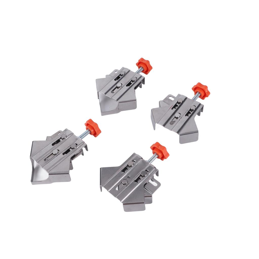 4Pcs Corner Clamp Stainless Steel Opened Closed Adjustable 90 Degree Right Angle Clamp for Woodworking