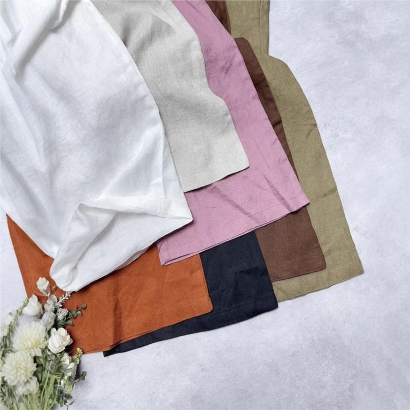 Johnature Straight Leg Elastic Waistband Summer Trousers Summer Thin Comfortable Loose Versatile Casual Women Pants