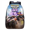 Monster Jam Truck, Round Front Bag Backpack for Primary, Secondary, and High School Students, Male and Female Backpacks