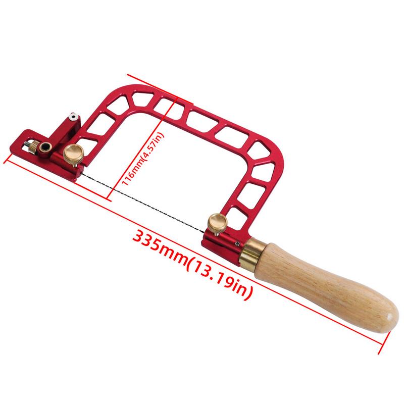 Steel Frame Coping Saw Precision Engraving Saw Hand Wire Saw Cutting Saws Efficient Hand Tools Self-Cleaning With Wood Handle