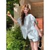 Korean Lazy Style Summer Short Sleeve Tops Women Fashion Loose Fit Casual Slimming Petite