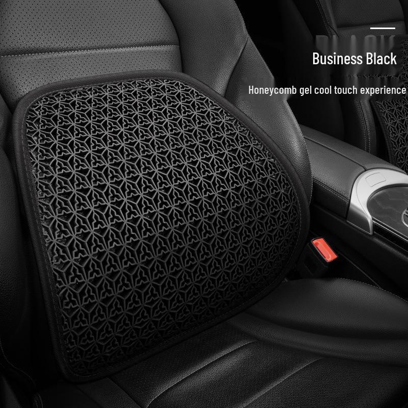 

Summer Gel Ice Silk Lumbar Support Pillow - Ventilated & Breathable Car Seat Backrest for Driving Comfort