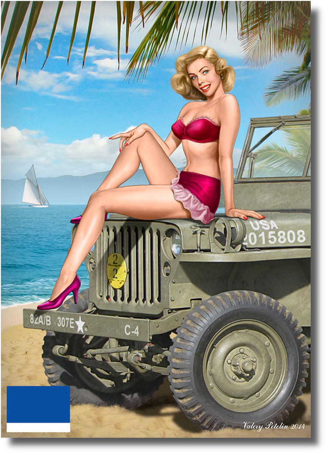 

Master Box Pinup Series Samantha Bikini Plastic Model MB24006 1/24