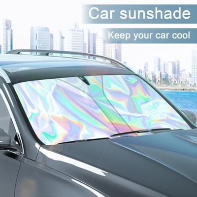 Car Windshield Sun Shade UV-Resistant Easy To Install Automotive Interior Sun Protection Foldable Front Windshield Sunshade