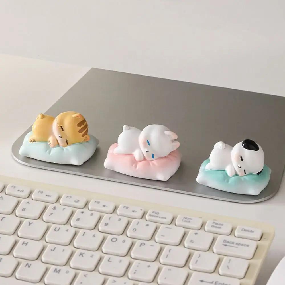 Car Decoration Creative Cartoon Sleeping Animal Figurine Cute Resin Crafts Miniature Figurine Ornament Unique Animal Doll