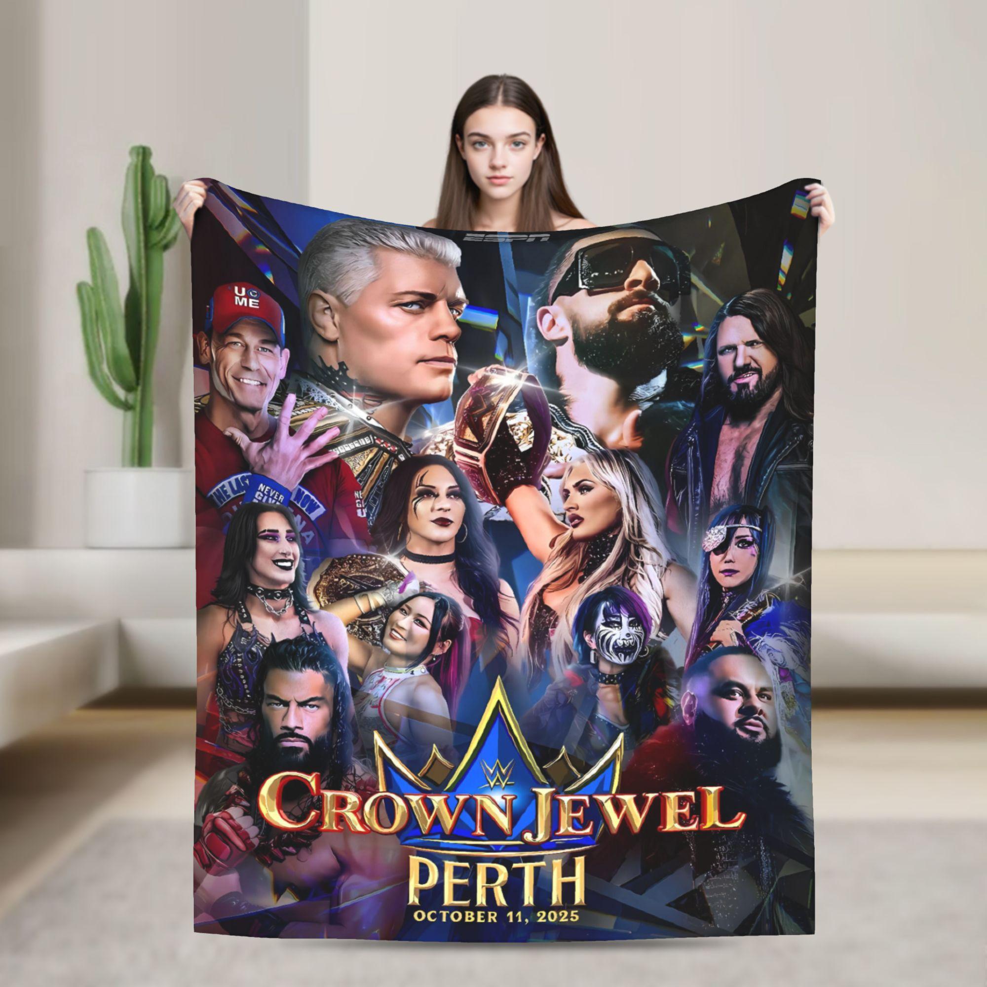 

Wrestling Entertainment WWE Blanket Quality Warm Soft Throw Blanket Winter Girls Boys Couch Chair Sofa Bed Graphic Bedspread 40x50in