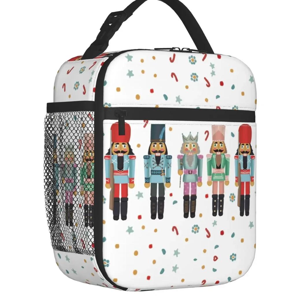 Nutcracker Ballet Dancer Thermal Insulated Lunch Bag Women Resuable Lunch Tote for Outdoor Camping Travel Multifunction Food Box