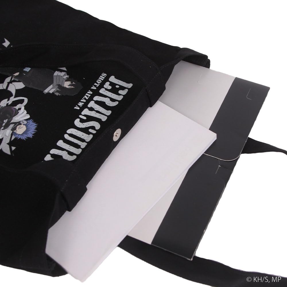 My Hero Academia Crack Print Canvas Tote Shinsou Hitoshi X Aizawa Black Bag, Shota, ODHA24,