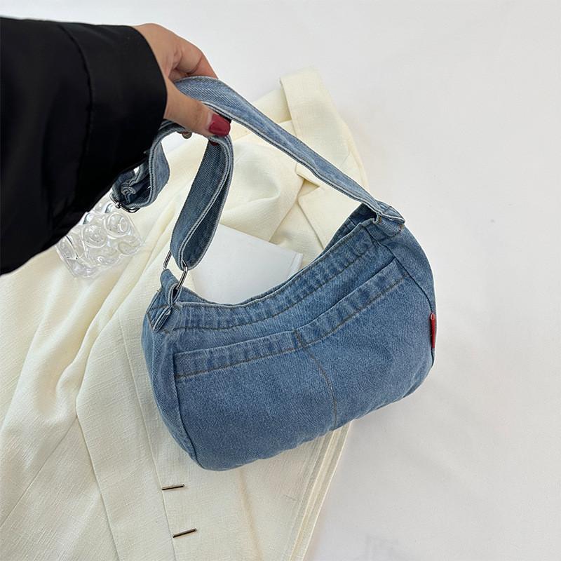 Stylish Canvas Tote Bag For Women Trendy Street Style Shoulder Bag With Zipper