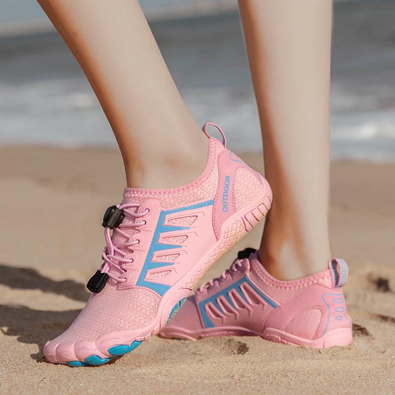 Traceway shoes 2025 new men and women couple fitness yoga shoes outdoor quick-drying beach wading diving swimming shoes