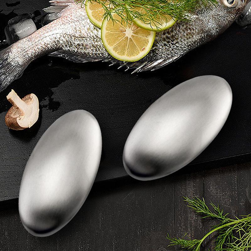 Stainless Steel Soap Odor Remover Bar For Fish Cleaner Onion Garlic Fish Other Strong Scents From Hands And Skin Kitchen Gadgets