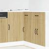 VidaXL Kitchen Cabinet Kalmar Sonoma Oak Engineered Wood, Sink Cabinet, Kitchen Cabinet with Drawer 854321