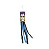 Polyester Skull Windsock Halloween Hanging Decoration with Long Ribbons for Fence Porch, Yard, Garden, or Halloween Party Entry
