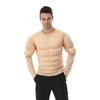 Muscle Man Cosplay T-Shirt: Funny Fake Abs & Pecs Costume for Adults