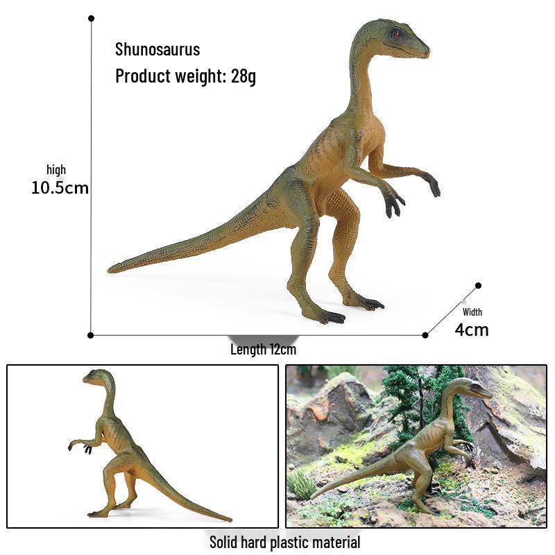 Jurassic Dinosaur Toy Set: T-Rex, Velociraptor, Mosasaurus Solid Models