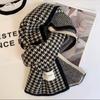 20*155cm Double-sided Autumn Winter Thickened Warm Fashion Knitted Windproof Scarf Neck Scarves Womens Gift