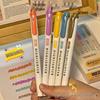 Double-Ended Fluorescent Pens, 30 Vibrant Colors - Non-Bleeding for Student Planners & Highlights