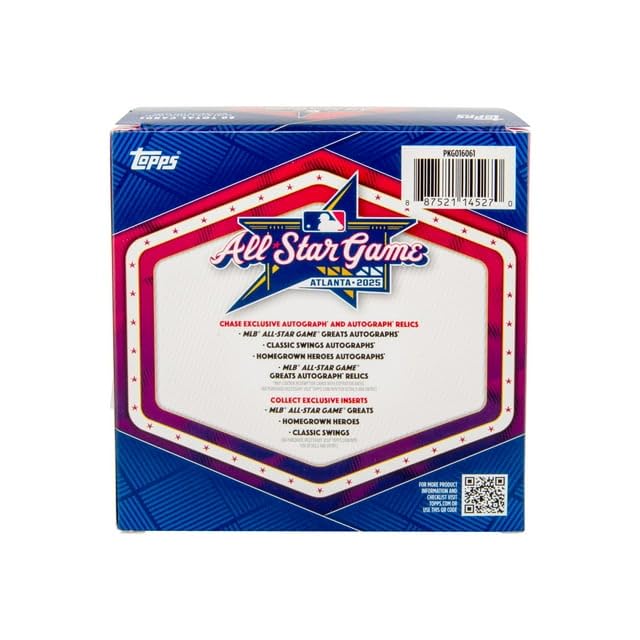 2025 Topps MLB All-Star Game Baseball Trading Cards Mega Box (Look for the MB All-Star Game Great Autograph)