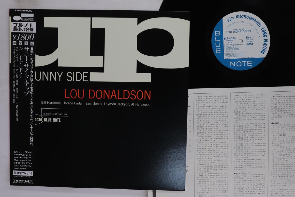 

Виниловая пластинка LOU DONALDSON Sunny Side Up K18P9236 BLUE NOTE 1983 Япония Obi Джаз Б/у