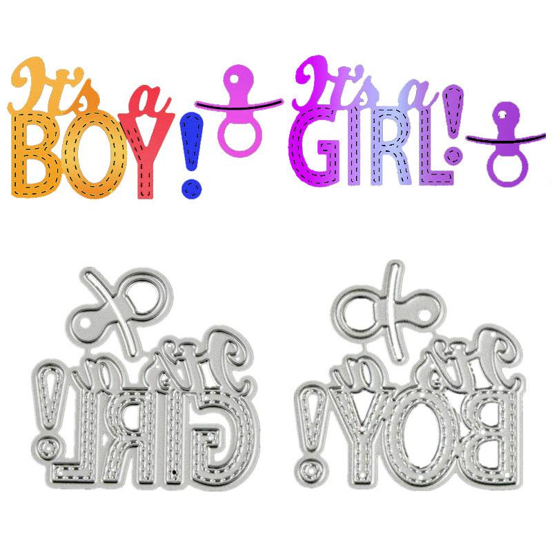 Girl and BOY Metal Stencil Embossing Cutting Dies for Diy Scrapbooking Paper  Stamps for Card Embossing Craft Decor
