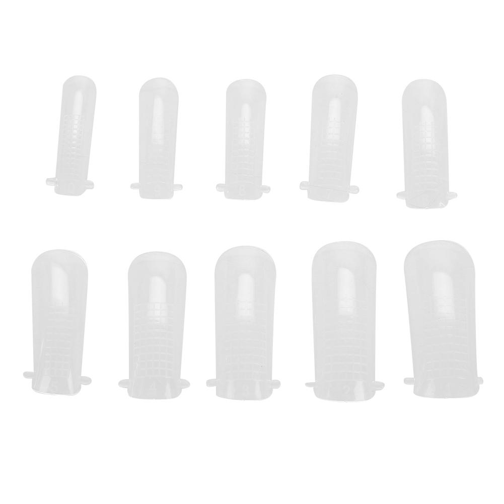 100pcs Clear Nail Form Full Cover Quick Building Gel Mold Tips Nail Extension DIY Manicure Tool
