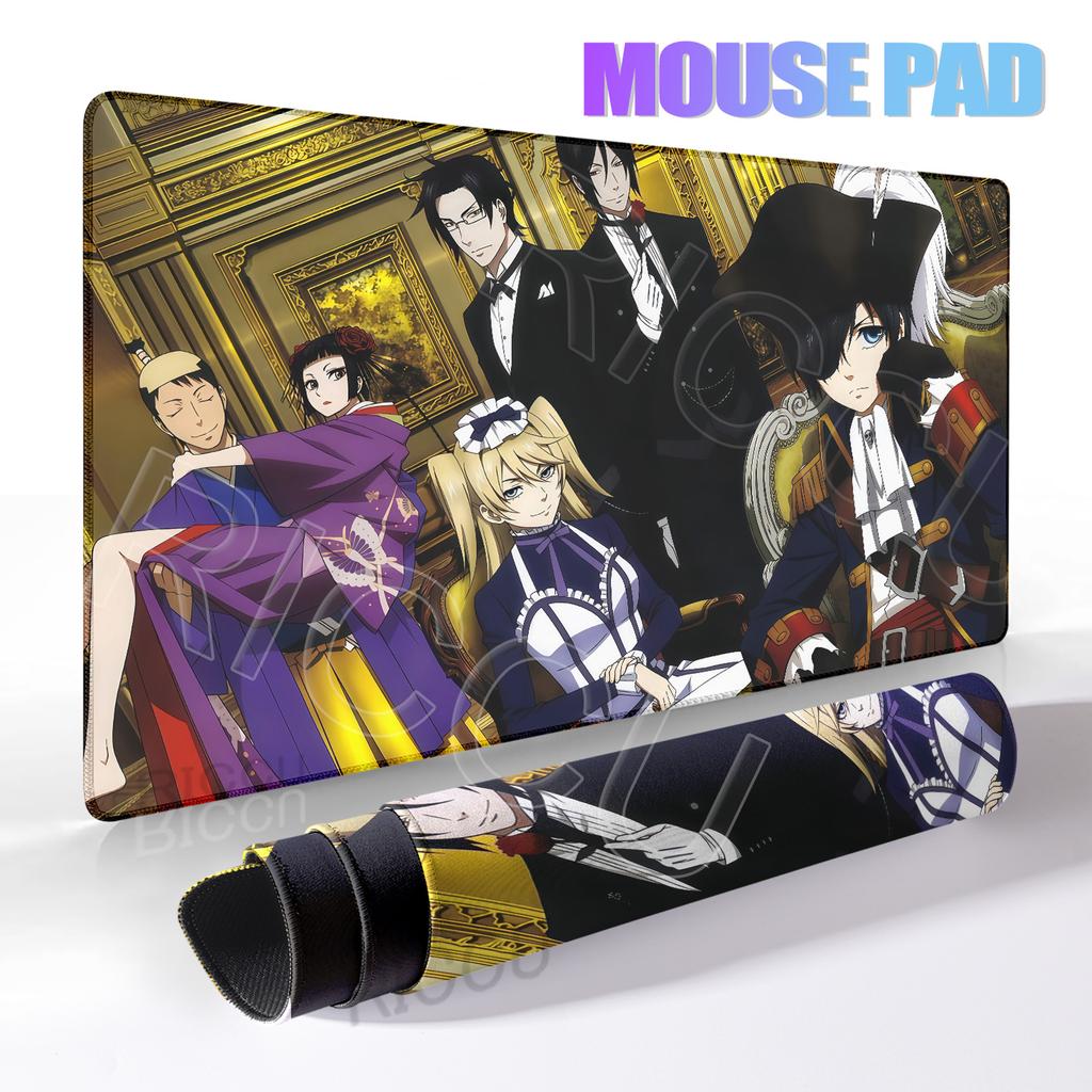 PC Black Butler Mouse Pad Game Player Computer Accessories Table Pad Laptop Keyboard Pad Large Non-Slip Carpet Anime Mousepad