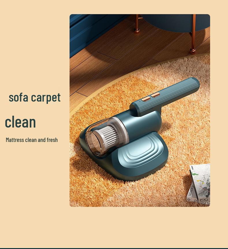 Handheld Wireless Vacuum Cleaner for Mite Removal from Beds
