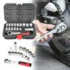 Wrench And Socket Set Mechanics Tool Set Tools Kit For Motor Assembly Appliance Maintenance Plumbing Work Electrical Panel
