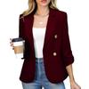 Women's Casual Long Sleeve Front Open Jacket for Work Daily Wear