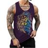 Men's Tank Tops Harajuku Handsome Animal Print Vest Fitness Bodybuilding Gym Muscle Casual Sleeveless T-Shirt