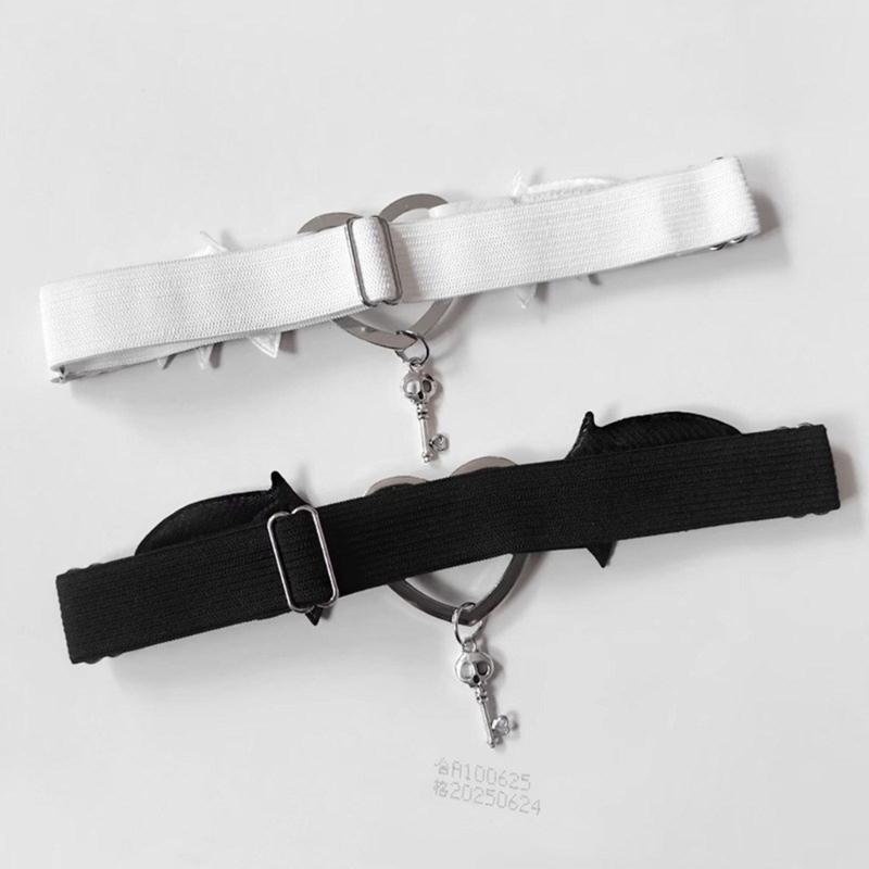 Goth Garter Strap Garter Belt for Women Cool Suspenders Lingerie Belt Adjusting Antislip Thigh Garter for NightClub