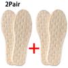 1Pair/2Pair New Latex Shock-Absorbing Soles Anti-Slip Winter Warmth Wool Insoles Soft Comfortable Insole Heated Shoe Pads
