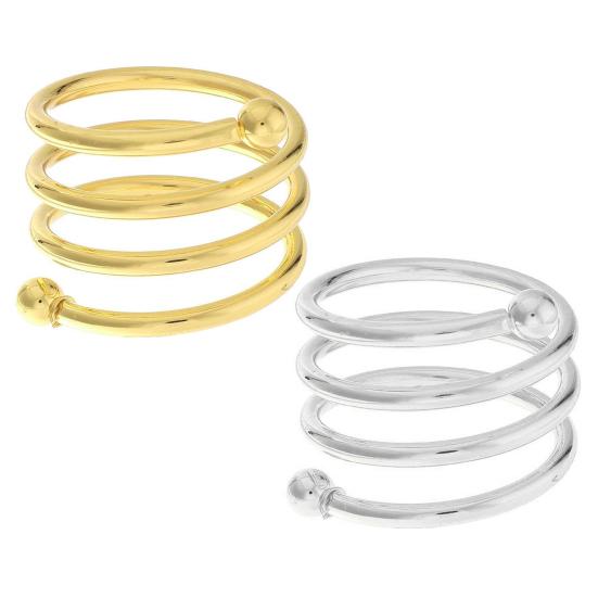 Klasické kroužky na ubrousky bez otřepů Hladké pokovení Slitina Pružina Korálek Držák na ubrousky Zlatý Stříbrný
