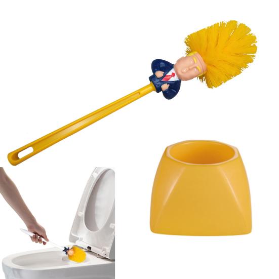 Perie WC Ergonomică Mâner Lung Perie WC cu Bază Manipulare Ușoară Curățător Baie