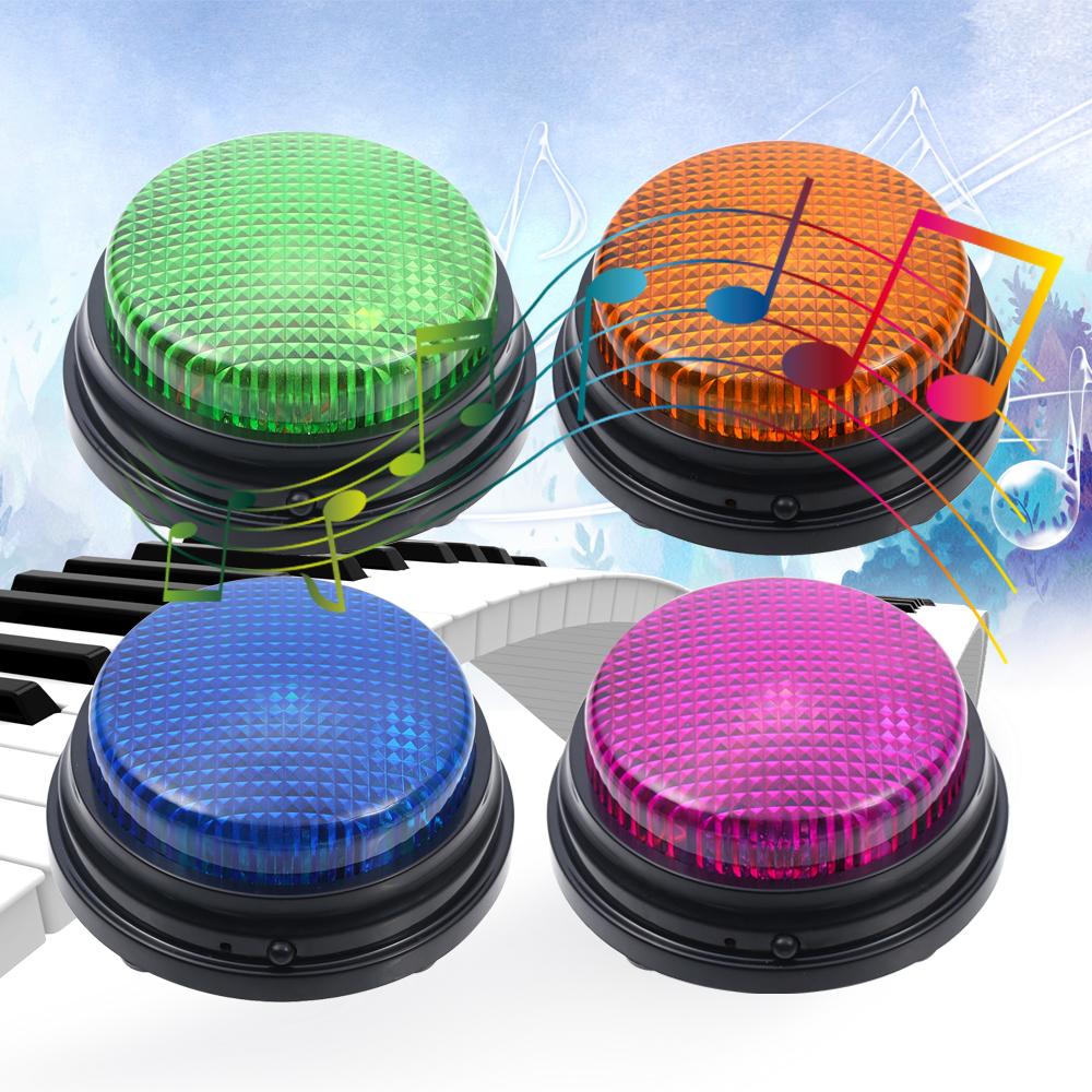 Recordable Talking Button Voice Recording Sound Button With High Bright Energy Saving Light