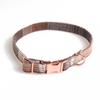 New Pet Dog Collar British Plaid Retro Rose Gold Bow Full Metal Collar  Dog Accessories Chihuahua Dog Y Harness