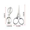Mini Foldable Scissors Plastic Handle Portable Embroidery Sewing Scissors Fishing Line Cutter DIY Handmade Craft Cutting Tool